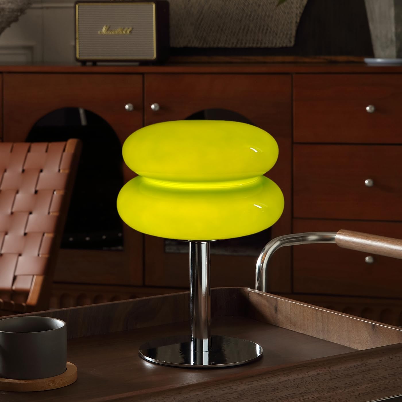 Mushroom Lamp Table Lamp for Night Stands,Mid Century Modern Desk Lamps for Bedroom, Vintage Dimmable Bedside Small Lamps, Cute Cool Home Room Aesthetic Decor for Living Room